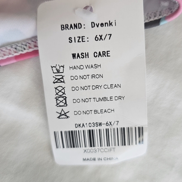 78.🆕Size 6X/7 Neon Leopard Print One-Shoulder Cutout Swimsuit  NWT - Picture 3 of 3